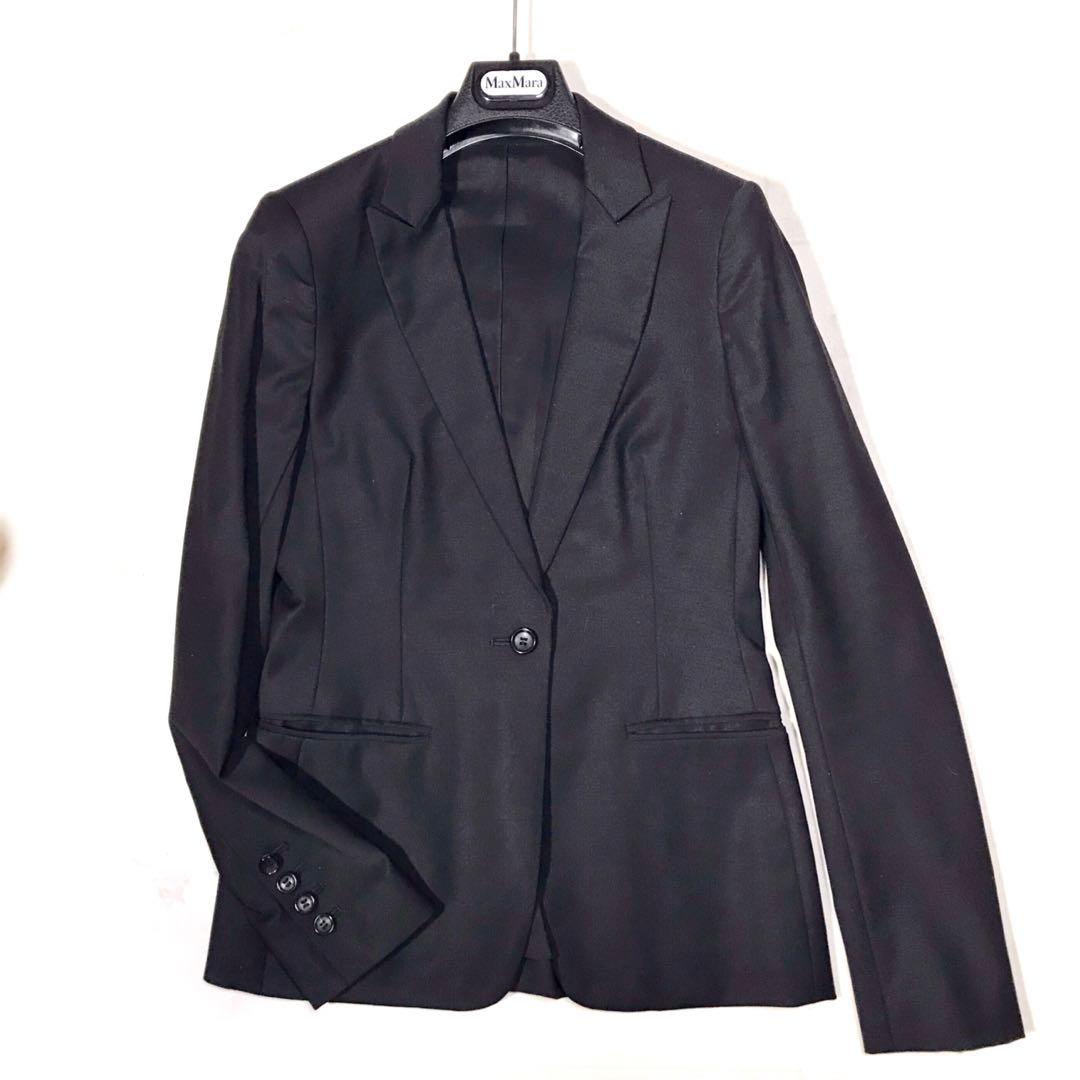 美品＊セオリーリュクスEXECUTIVEテーラードジャケットパンツスーツ 黒 M