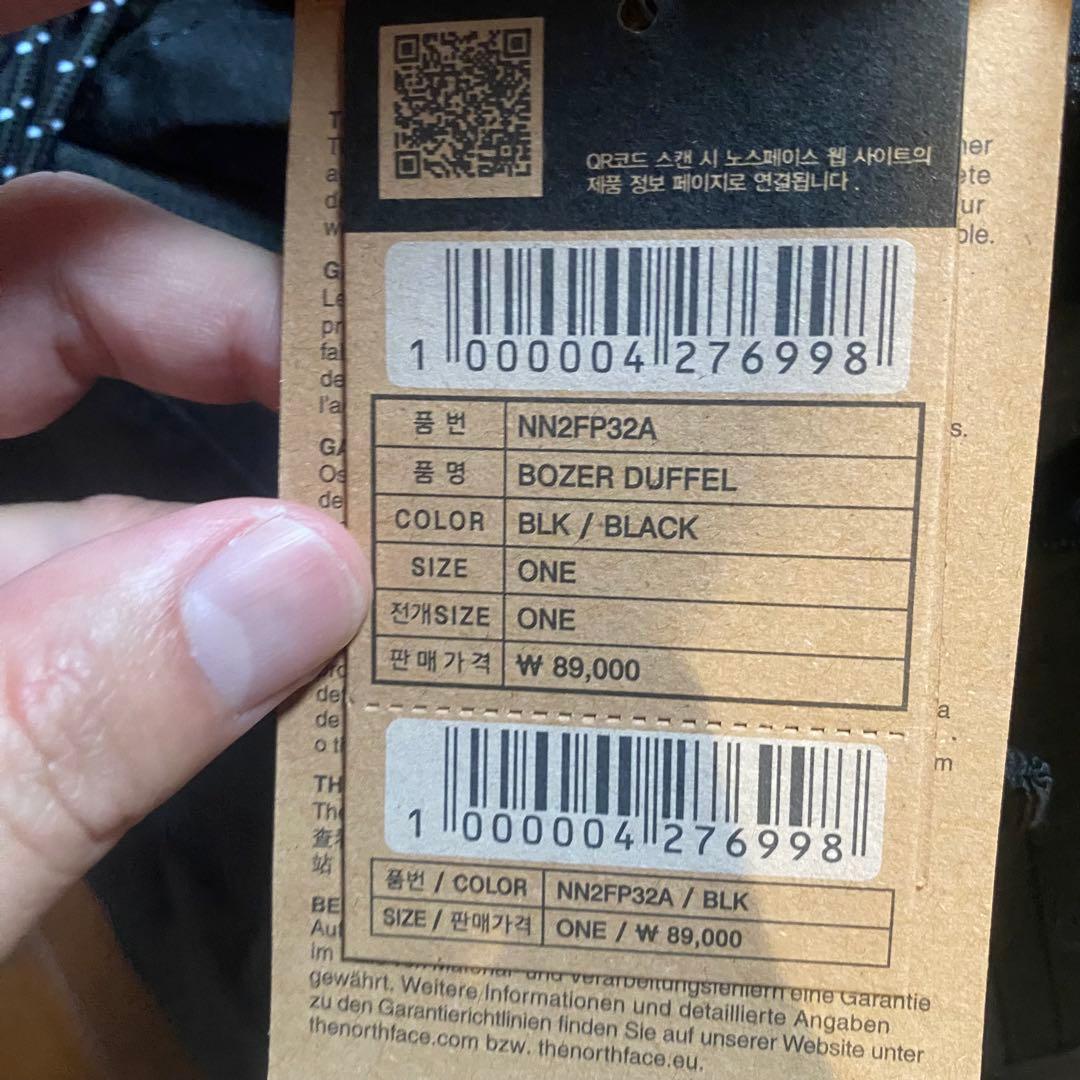 新品未使用　ノースフェイス　ボストンバッグ　ショルダーバッグ　ボザーダッフル