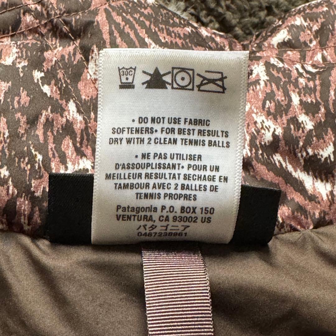 美品　パタゴニア ペイズリー柄 ダウンベスト XS