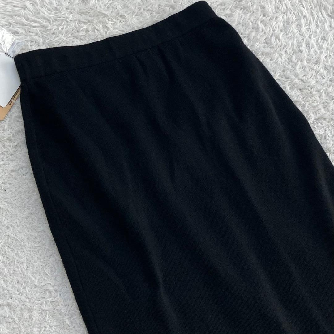 新品タグ付き✨24SS✨ビアズリー チュチュニットスカート 洗える ブラック 黒