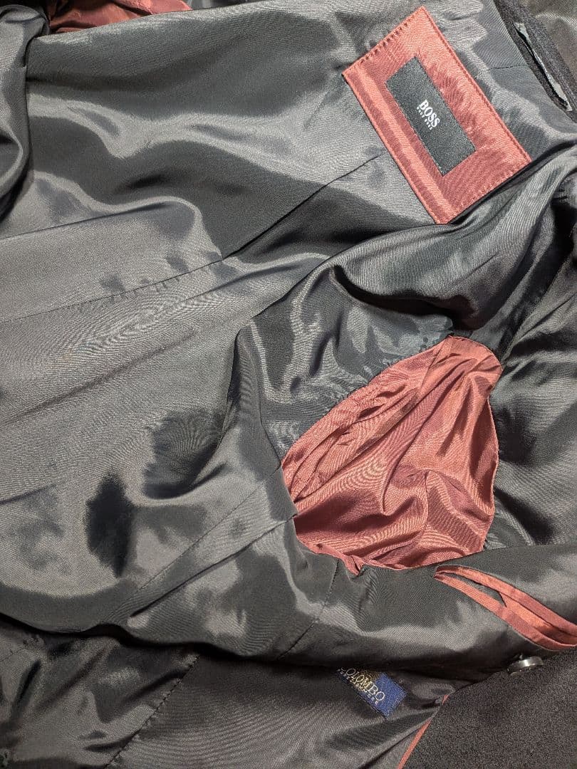 ヒューゴボス HUGO BOSS チェスターコート 黒 カシミヤ 100％