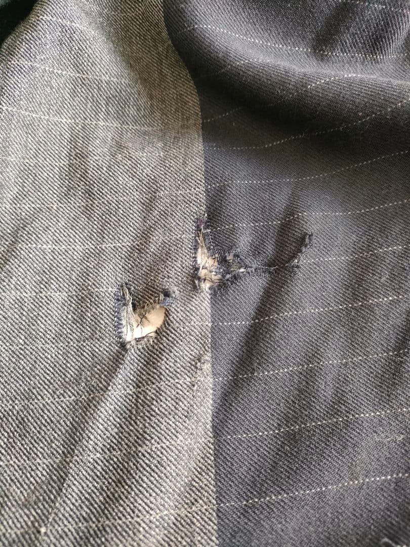 コムデギャルソン ストライプ柄ロングスカート