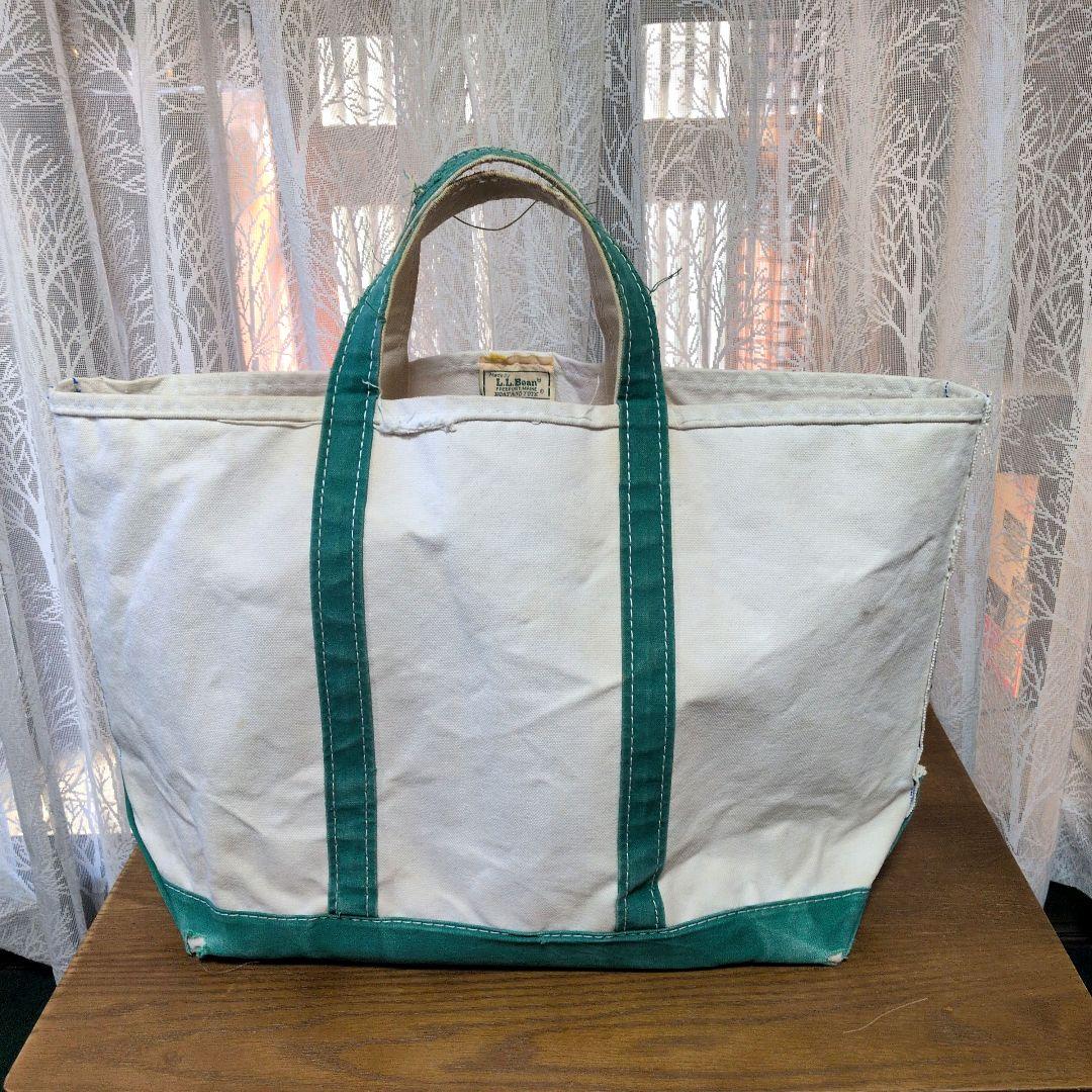年末限定値下げビンテージ80年代2色タグLLビーンボート＆トートラージサイズ