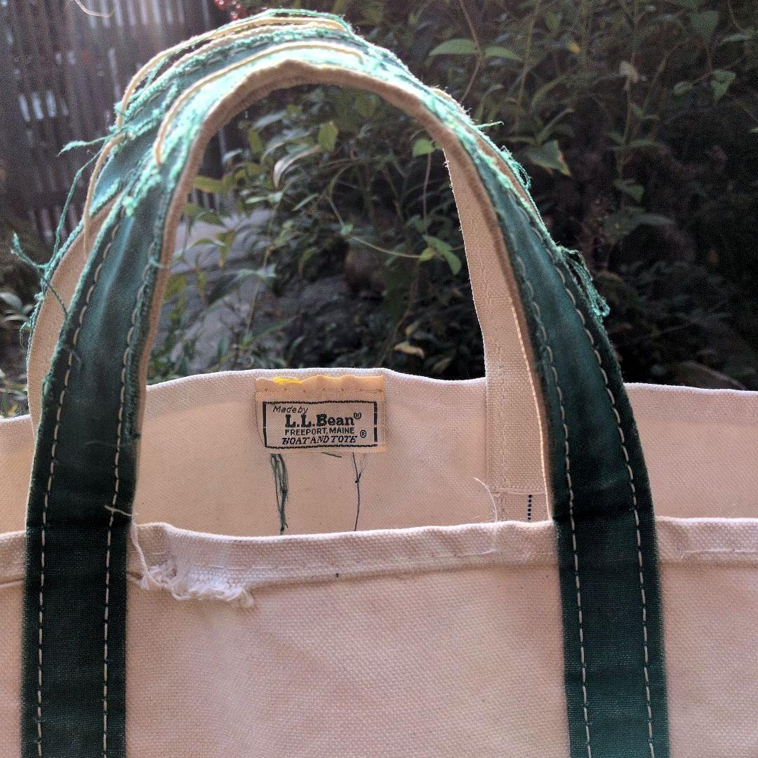 年末限定値下げビンテージ80年代2色タグLLビーンボート＆トートラージサイズ