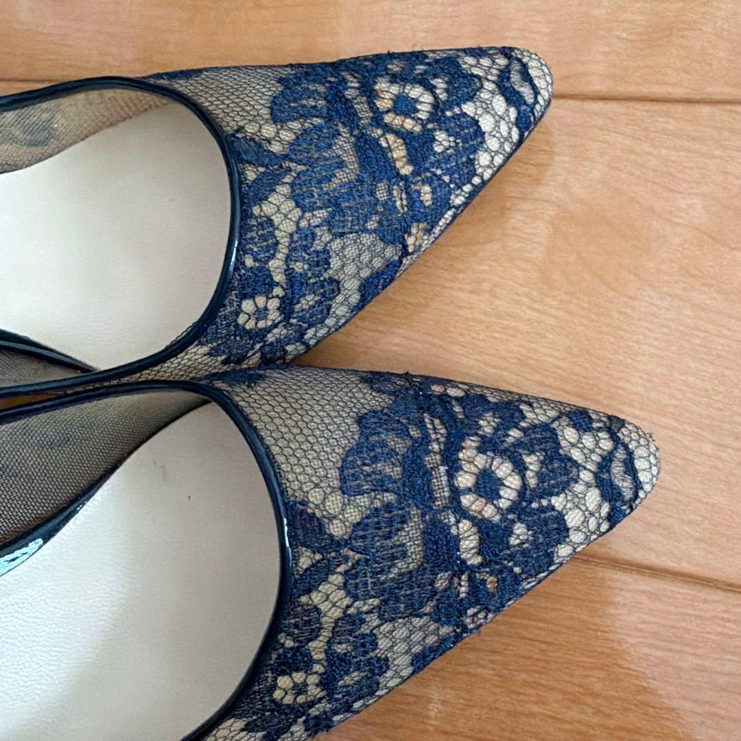 JIMMY CHOO 38 レースハイヒールパンプス