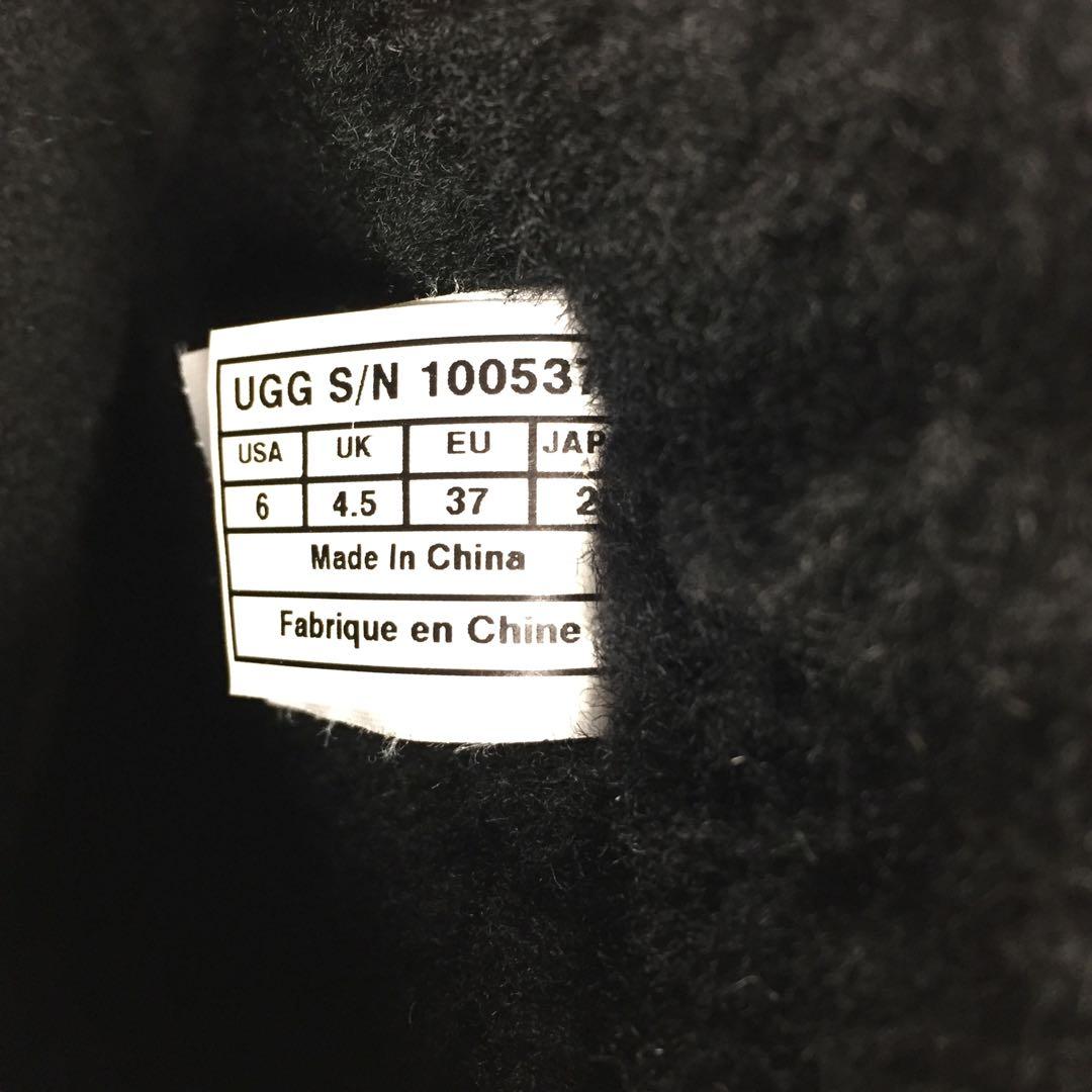 【美品】UGG アグ KENSINGTON エンジニアボアブーツ 黒 23cm