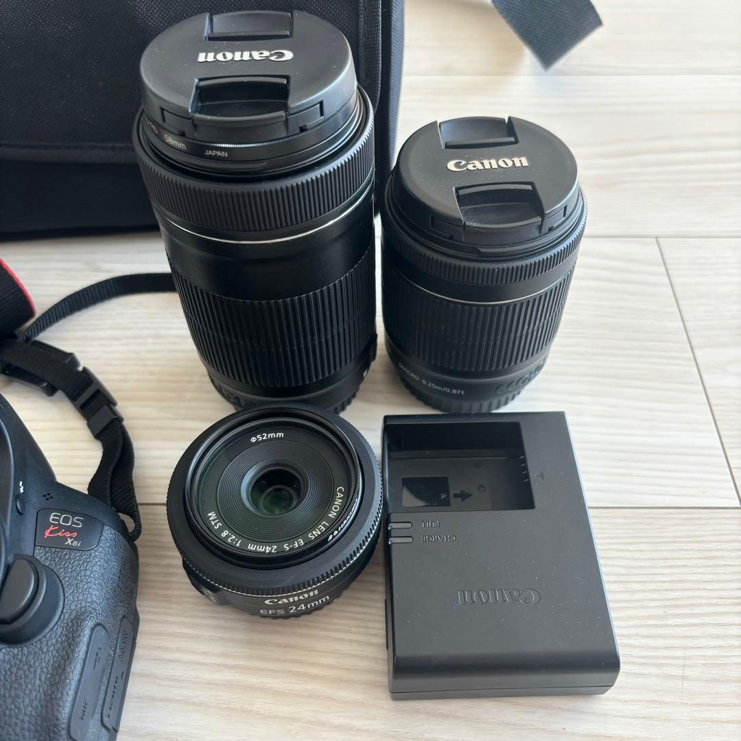 Canon kissx8i セット レンズ×3