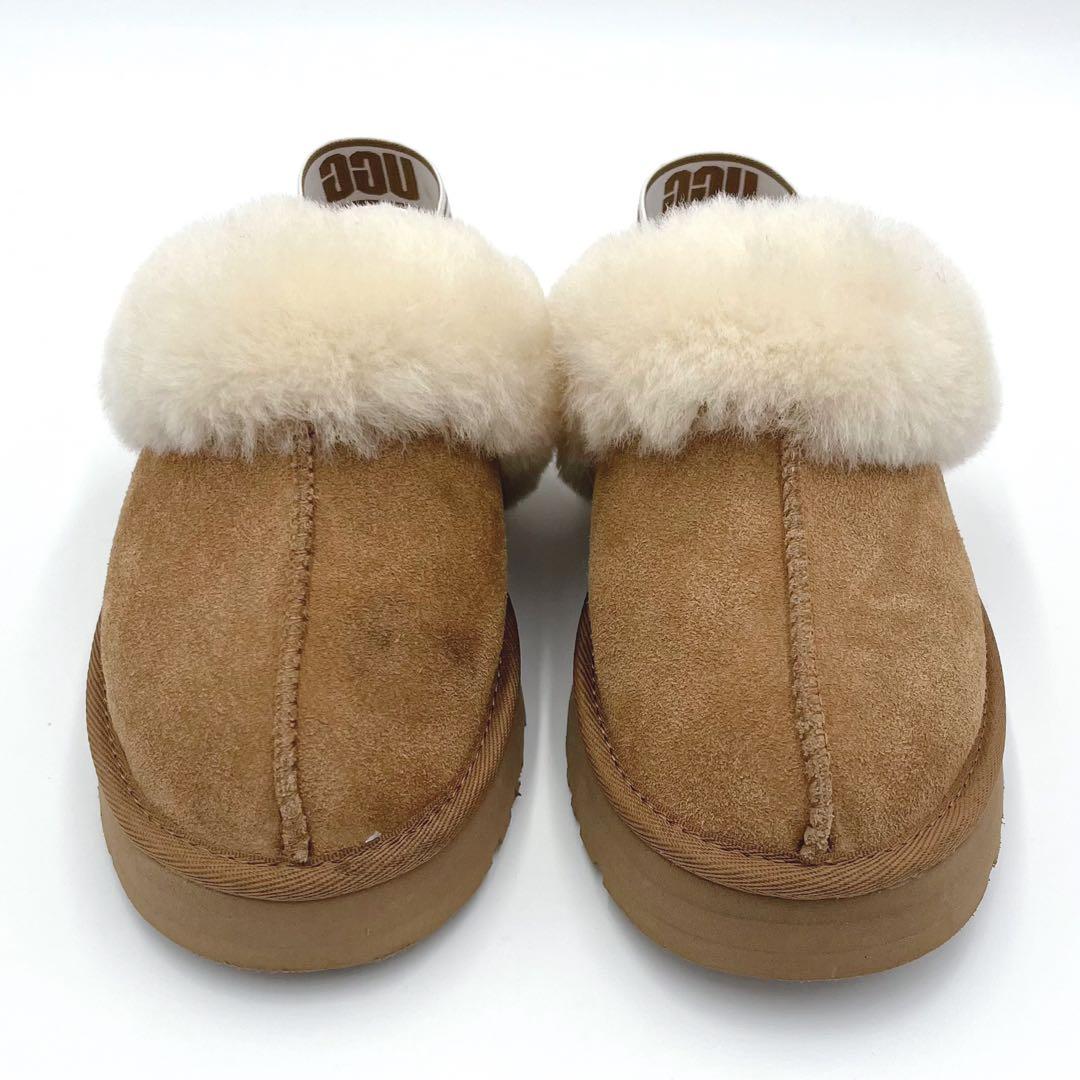 希少✨未使用級✨UGG アグ　ファンケット　チェスナット　ボア 21cm