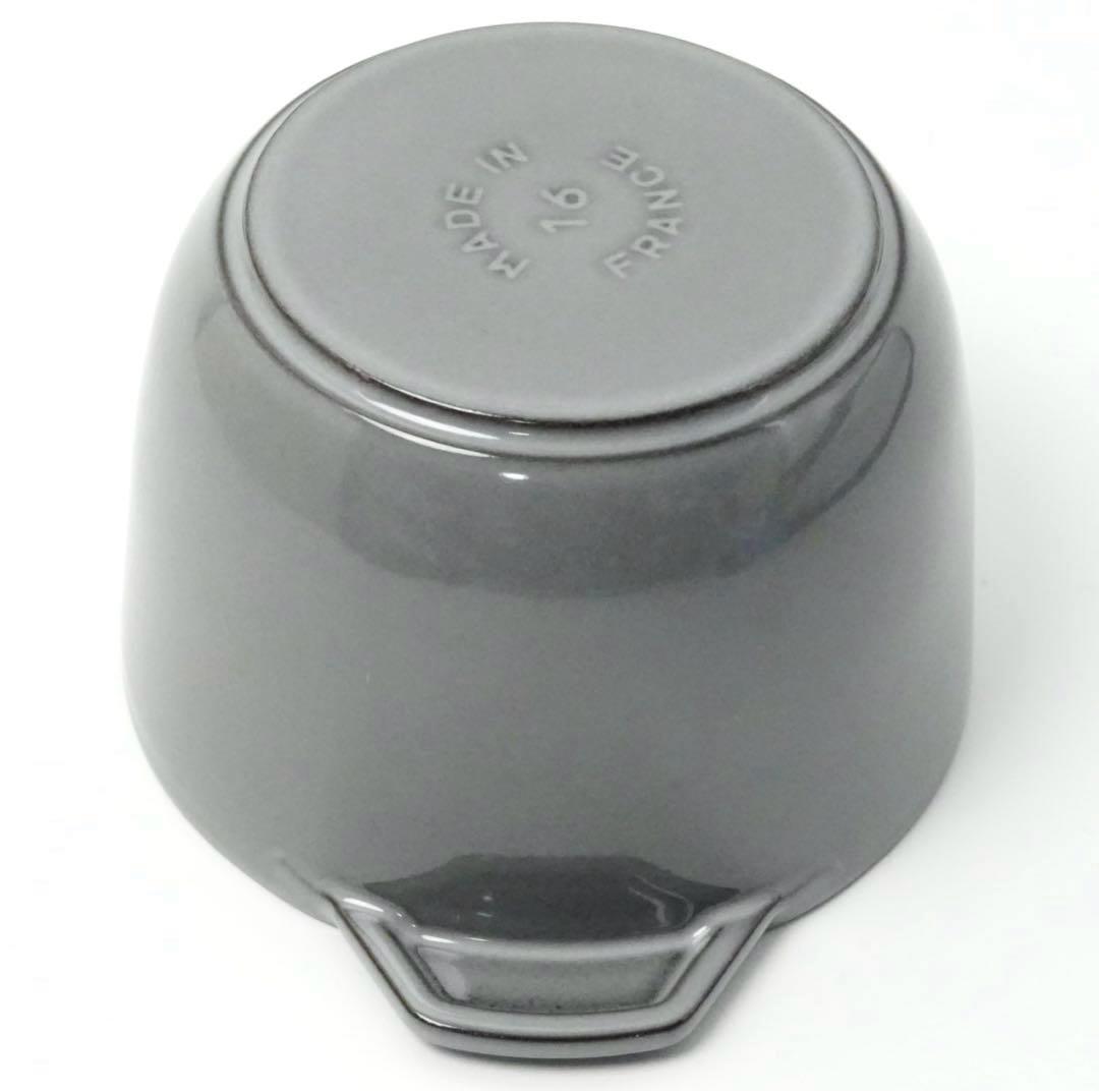 【美品】staub ラ・ココット de GOHAN M 16cm グレー