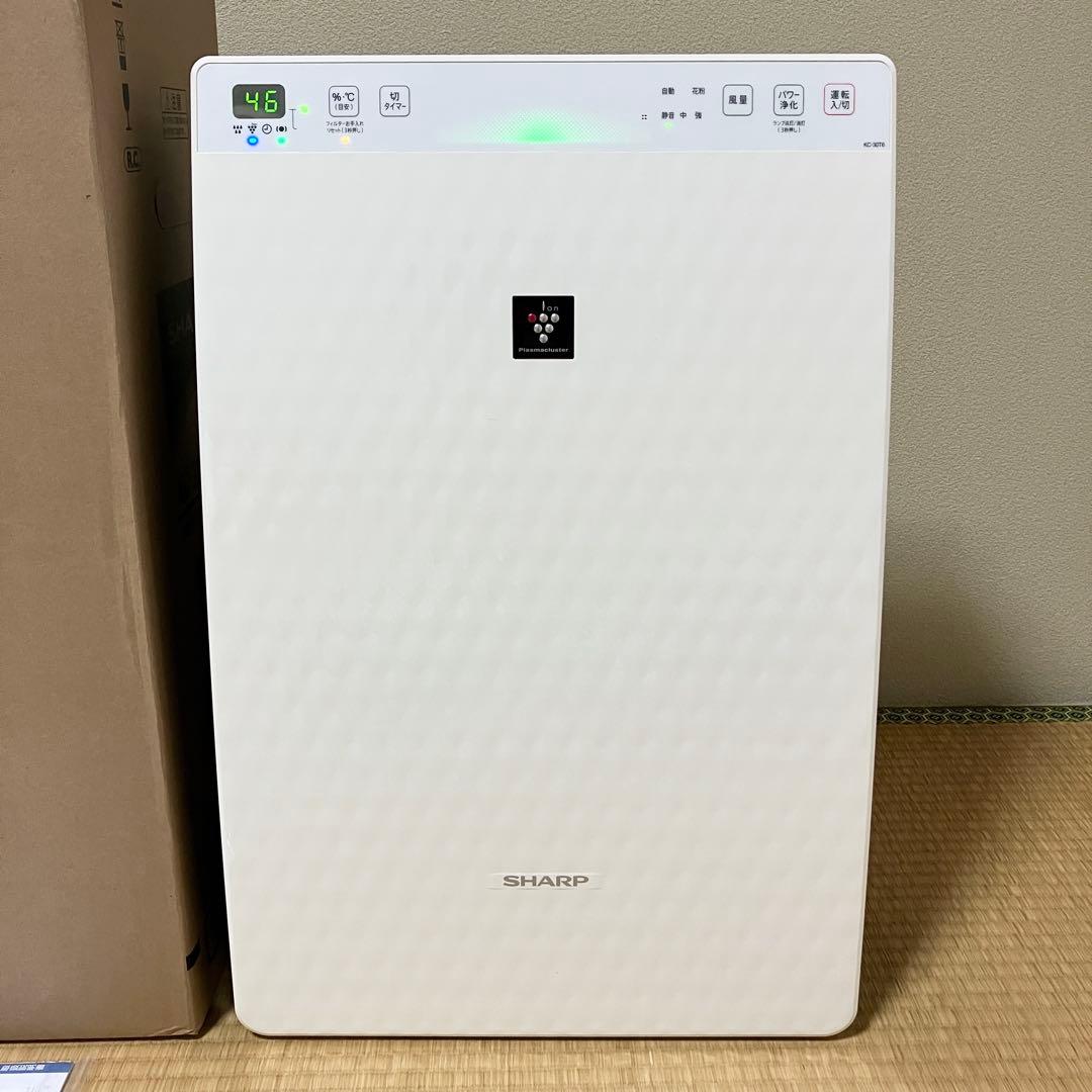 美品 SHARP プラズマクラスター7000加湿空気清浄機 KC-30T6-W
