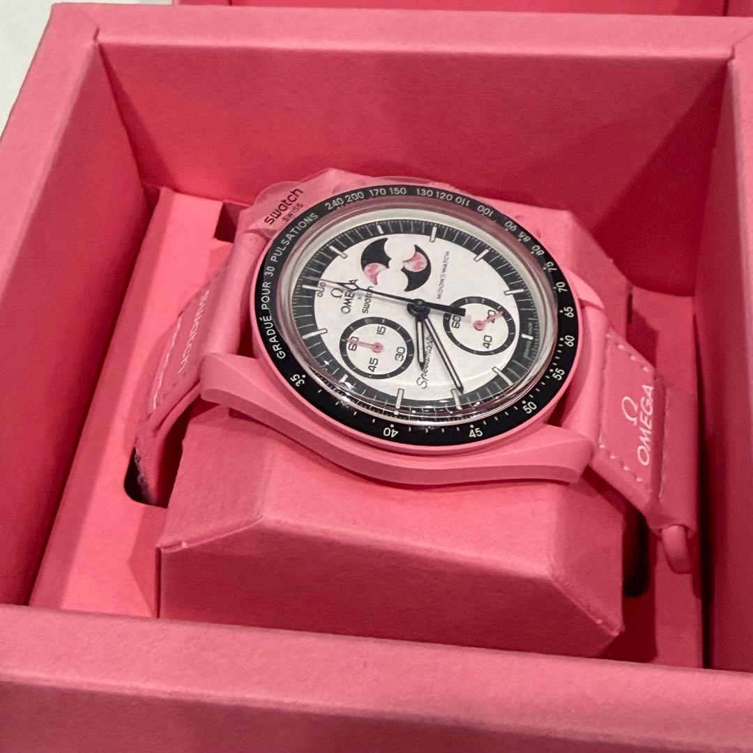 『新品未使用』Swatch ×OMEGA ピンクムーンスウォッチSO33P700