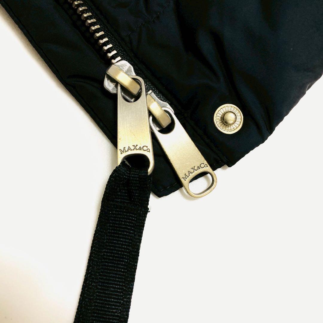 現行✨️マックスマーラ ラクーンファー　バックリボン　ダウンコート　フーデット