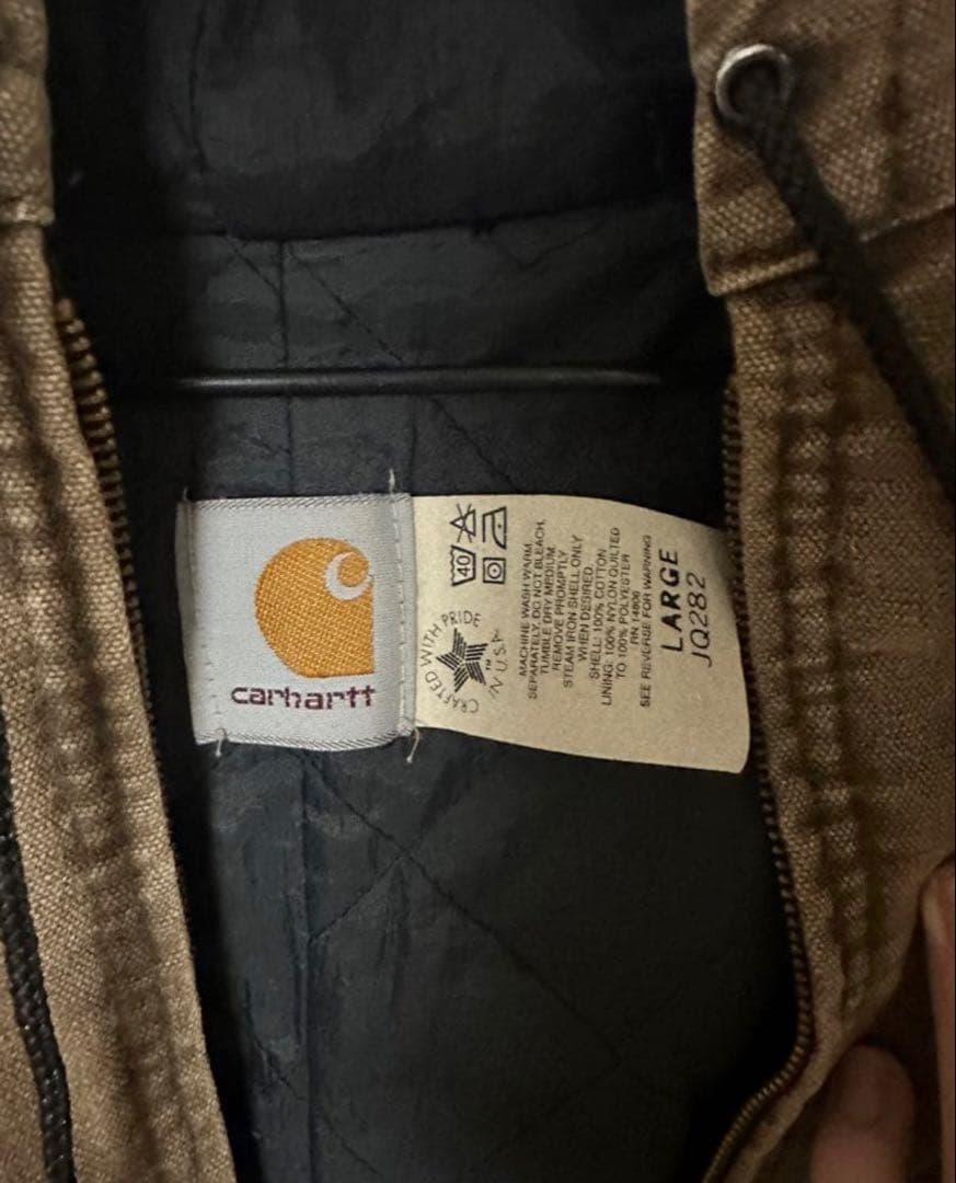 じ*ち様 Carhartt アクティブジャケットパーカー ダック地アメリカUSA
