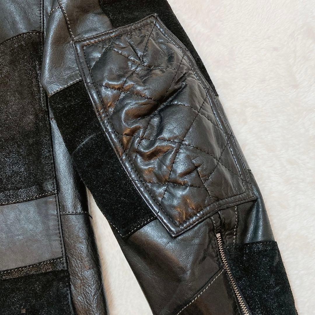 希少♪　ネクサスセブン　マッドマックス　レザージャケット　革ジャン　パッチワーク