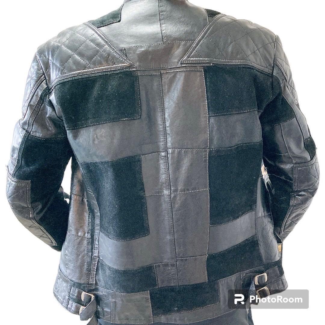 希少♪　ネクサスセブン　マッドマックス　レザージャケット　革ジャン　パッチワーク