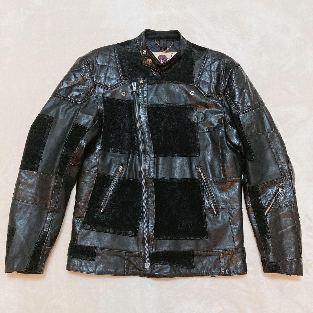 希少♪　ネクサスセブン　マッドマックス　レザージャケット　革ジャン　パッチワーク