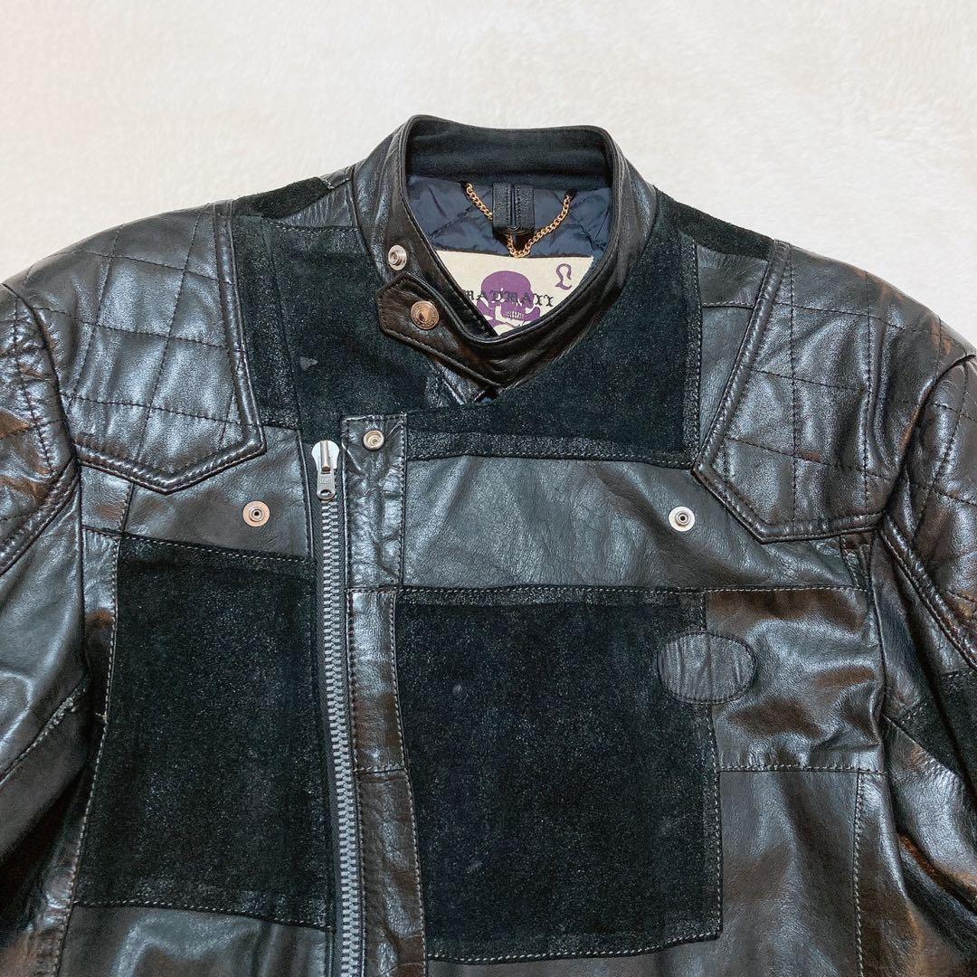 希少♪　ネクサスセブン　マッドマックス　レザージャケット　革ジャン　パッチワーク