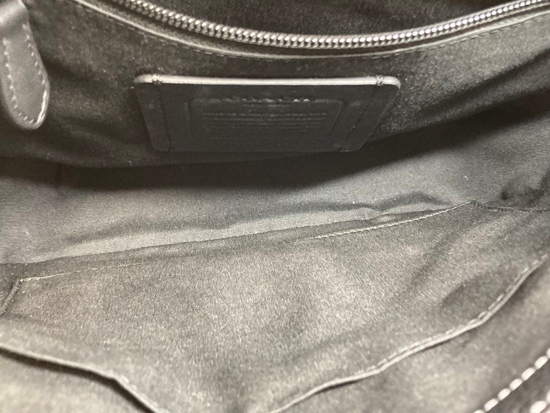 ✨良品✨COACH ブラックレザー ショルダーバッグ※訳あり★