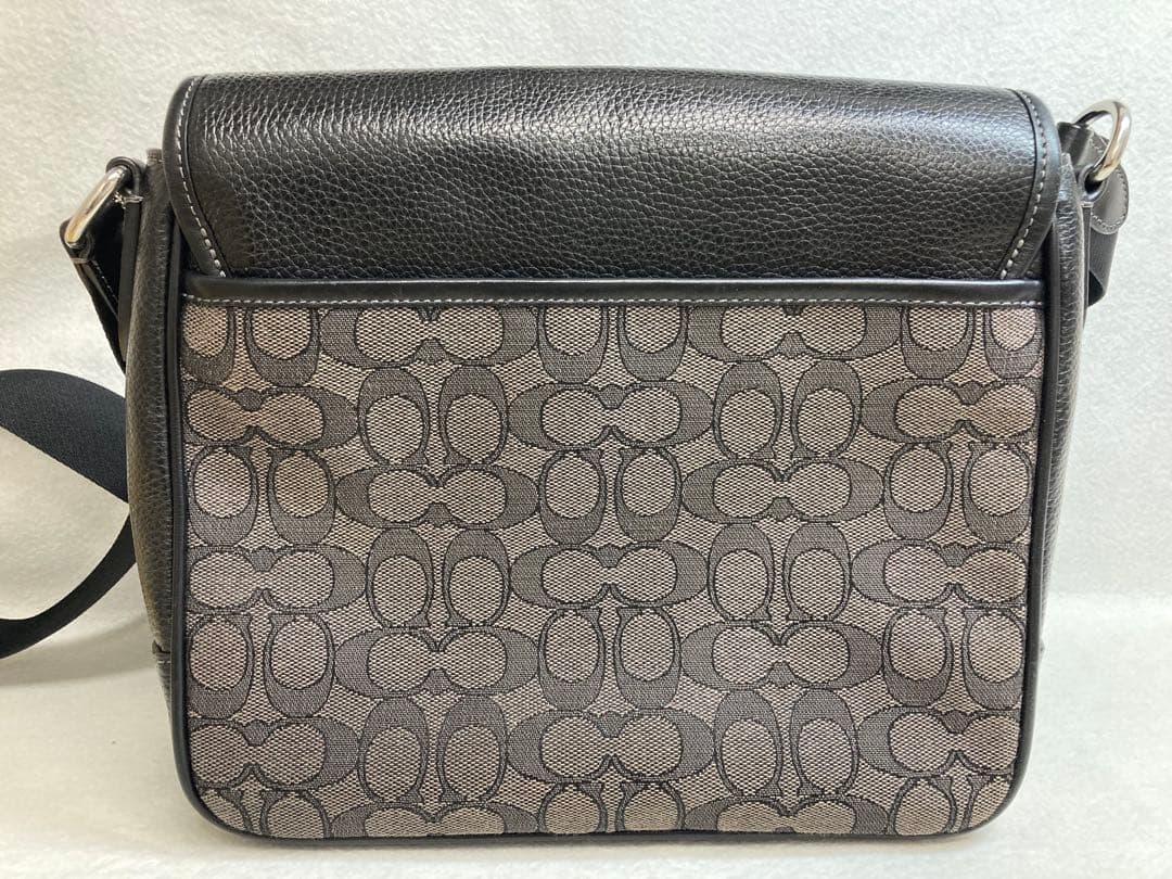✨良品✨COACH ブラックレザー ショルダーバッグ※訳あり★