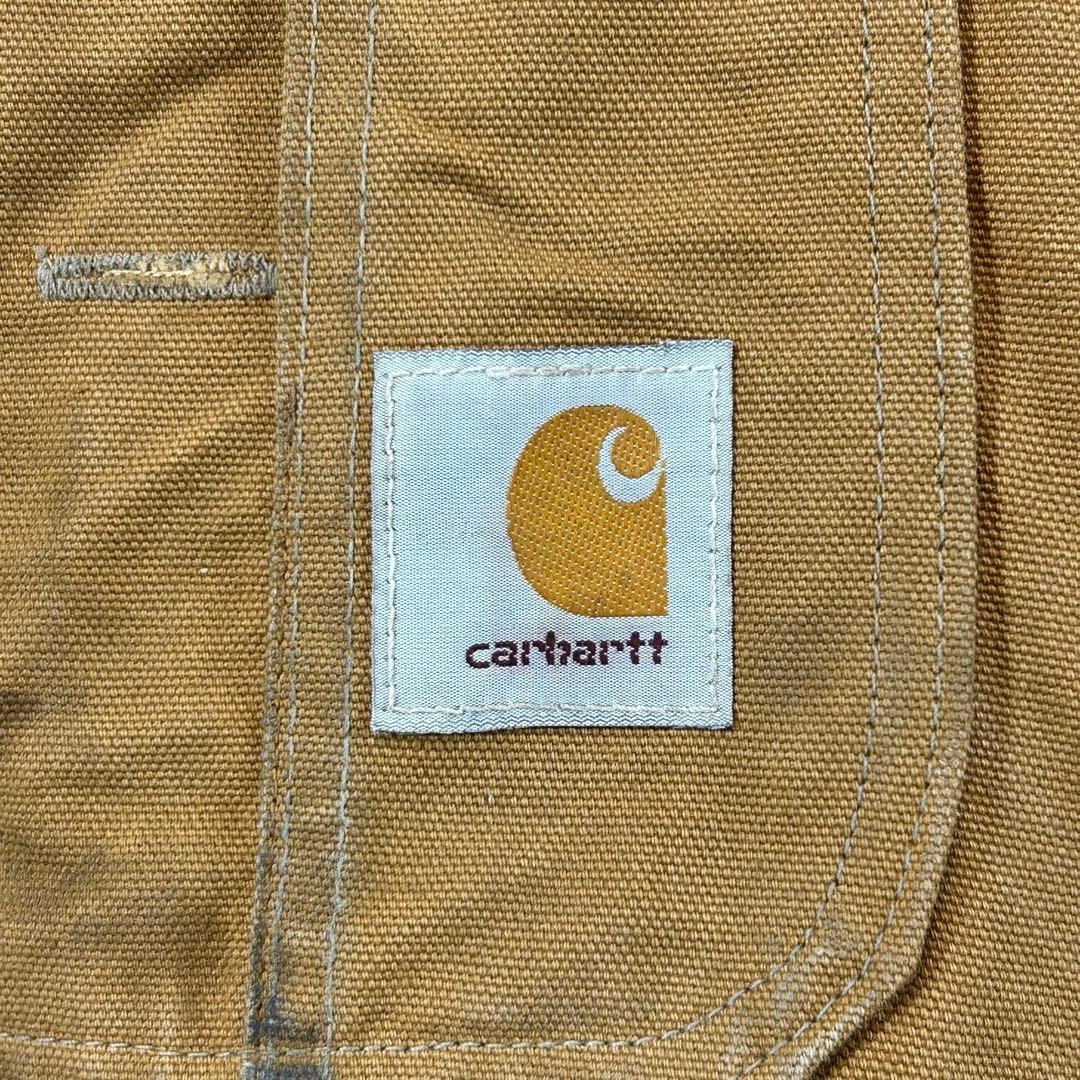 カーハートオーバーオールダブルニーC943ペインターパンツw56極太アメリカ古着