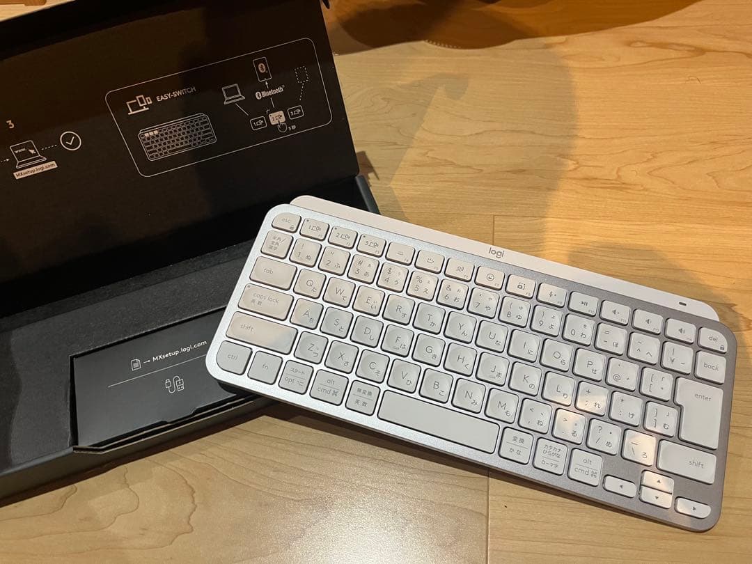 美品 ロジクール logicool MX KEYS MINI ペイルグレー