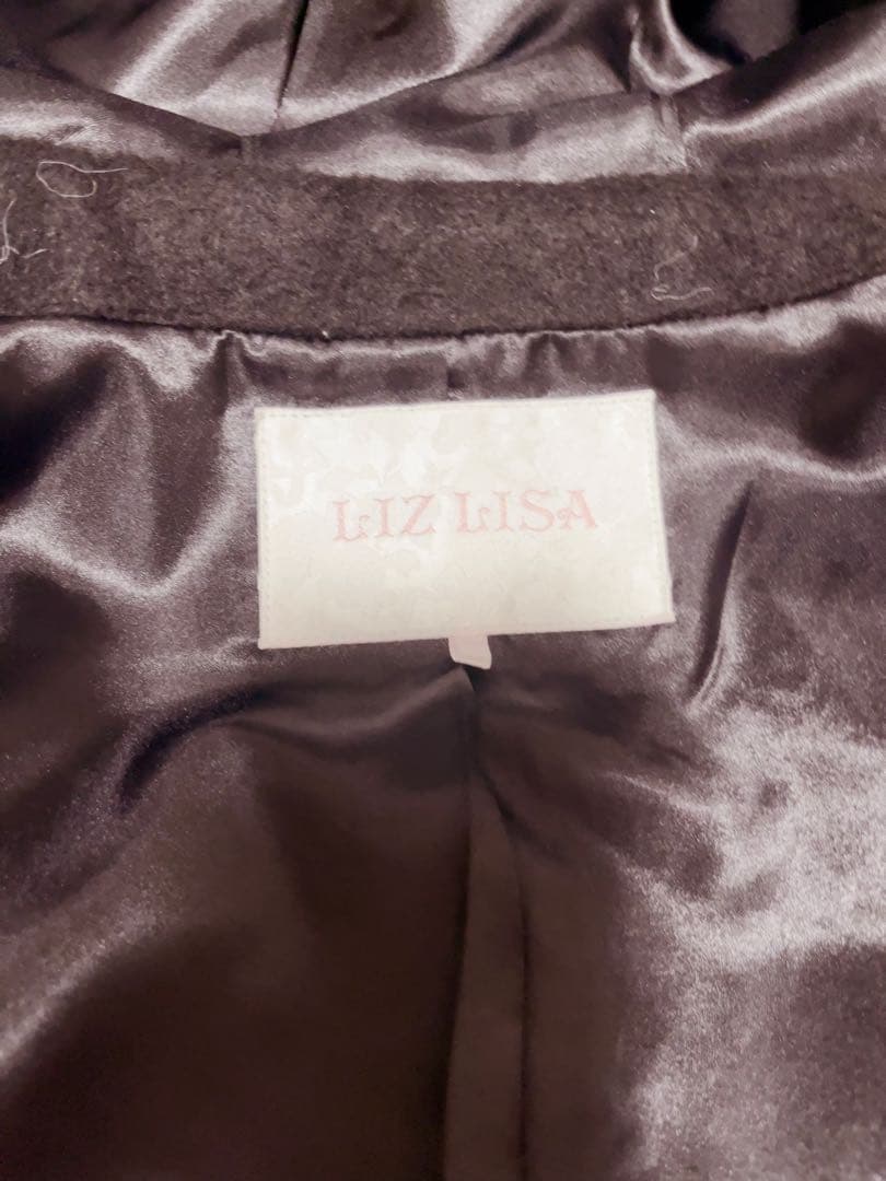 【LIZLISA】 【最終値下げ】ビジューリボンショートフードコート