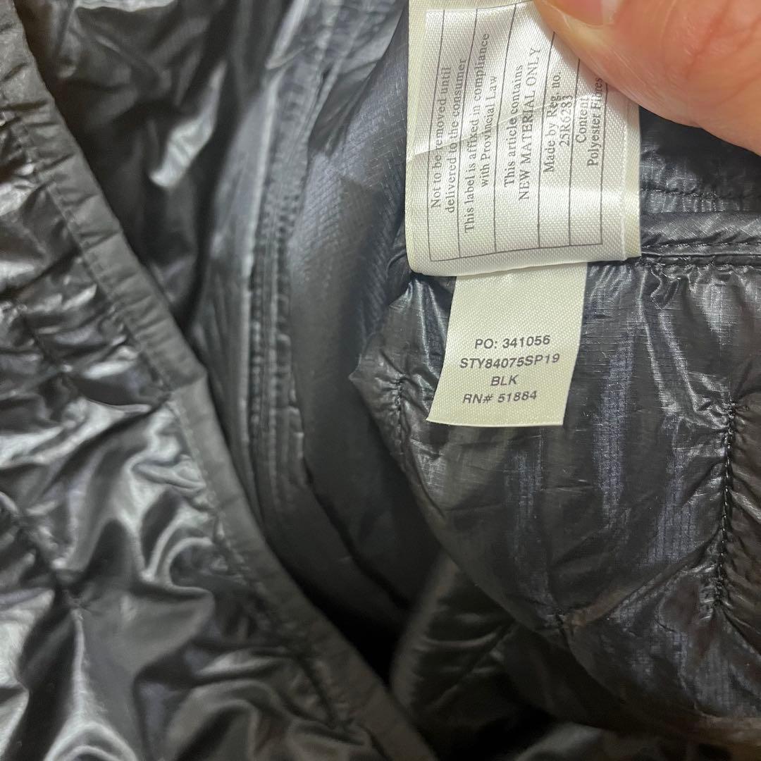 patagonia 2019F マイクロパフベスト ブラック 企業ロゴ