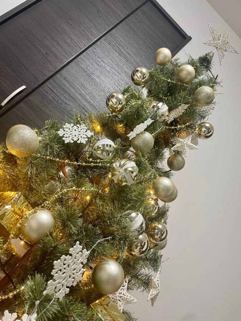 ライト付き クリスマスツリー 約150cm