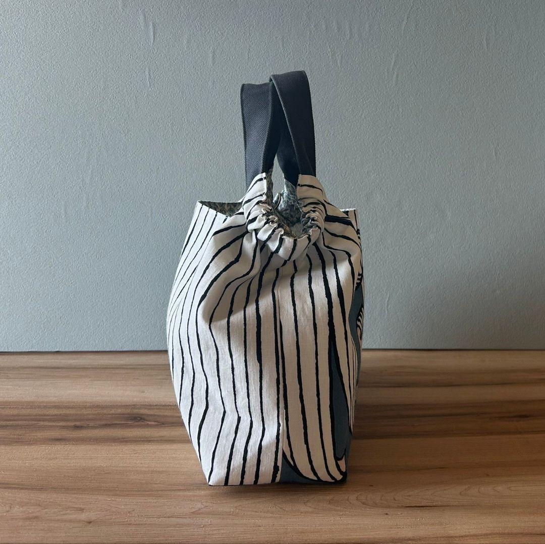 【ボッチャン様オーダー】ミナペルホネンハンドメイドシャーリングバッグ