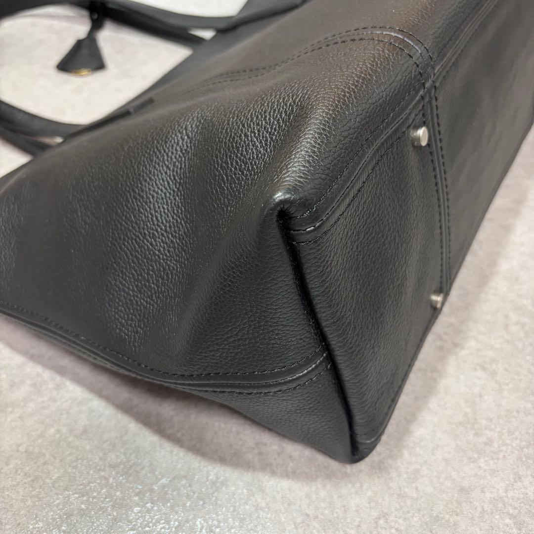 タグ付き⭐︎アニアリ トートバッグ レザー ブラック