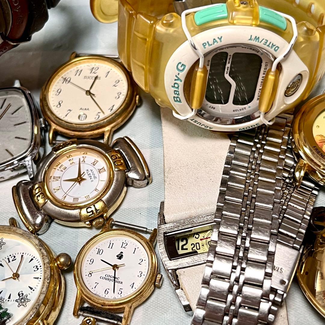 未確認ジャンク☆SEIKO、CITIZEN、Baby-G、TIMEX等32点