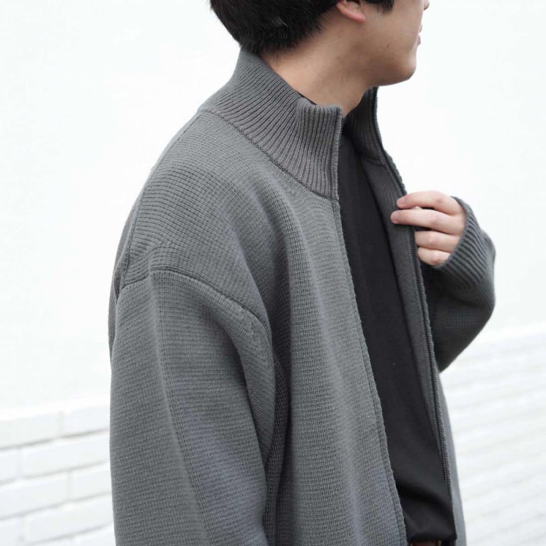 エヌハリウッド ドライバーズニット グレー 38