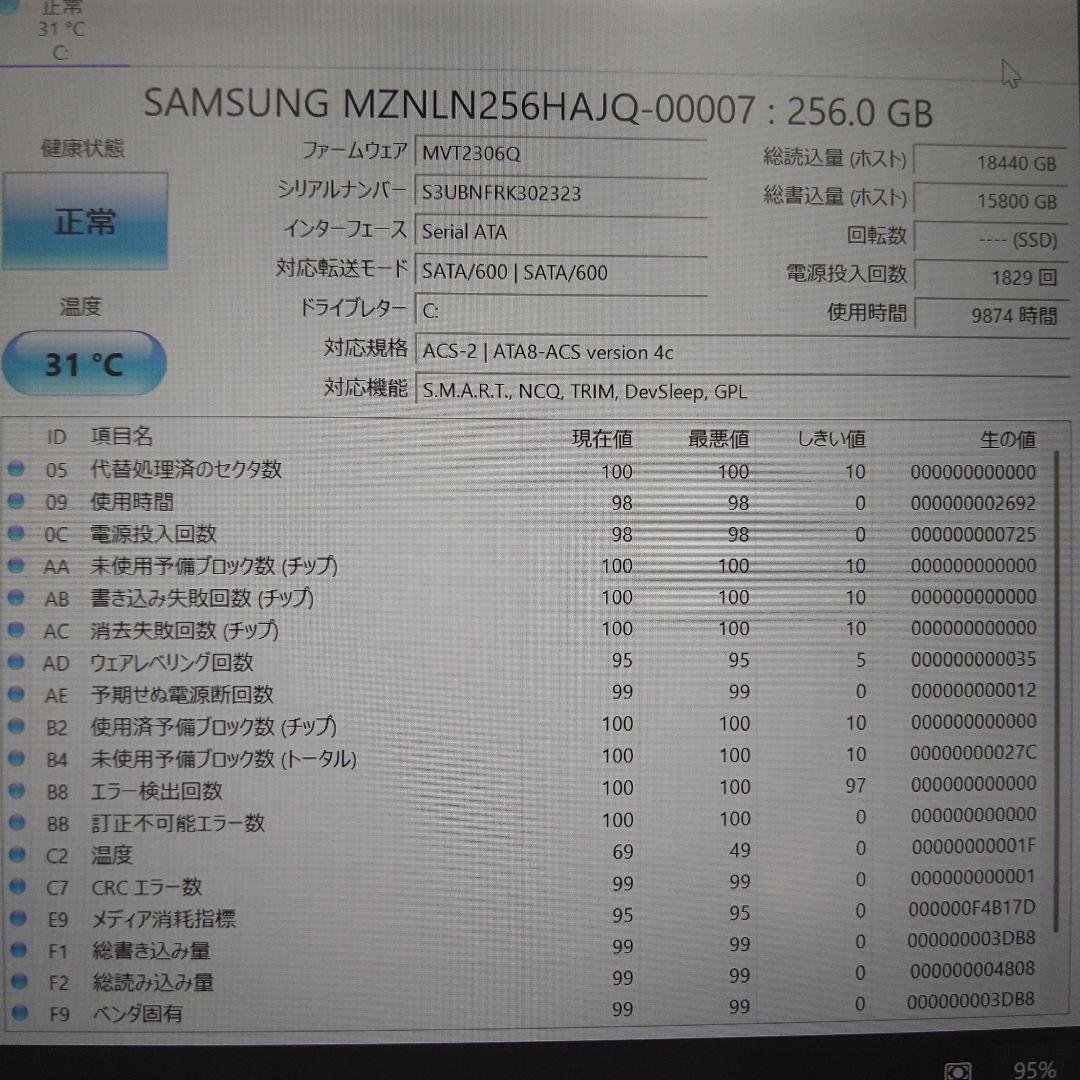 レッツノート CF-SZ6 第7世代i5 メモリ8GB SSD256GB ＤＶＤ