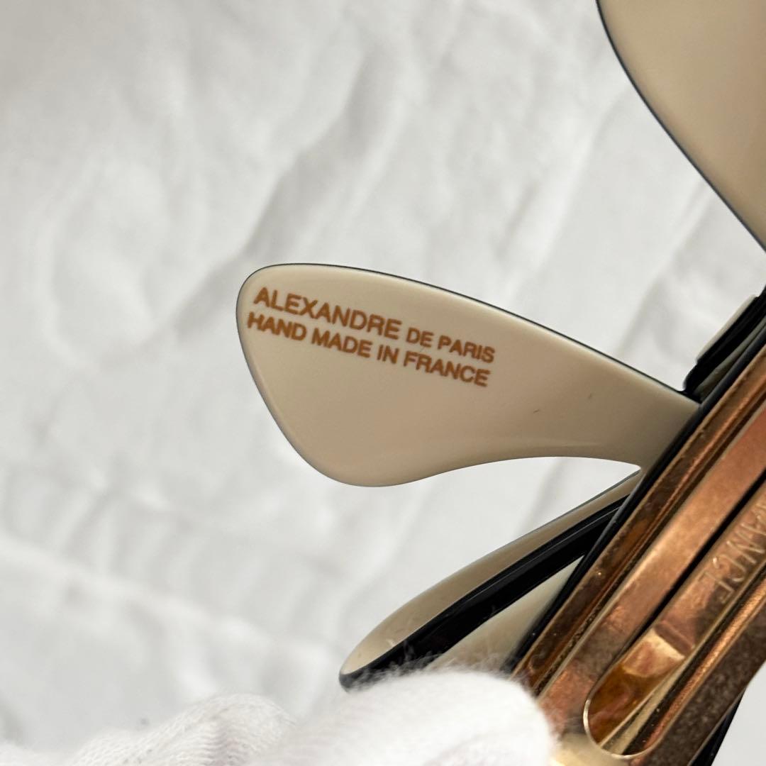 ALEXANDRE DE PARIS　リボン　バレッタ　8cm リズレシリーズ