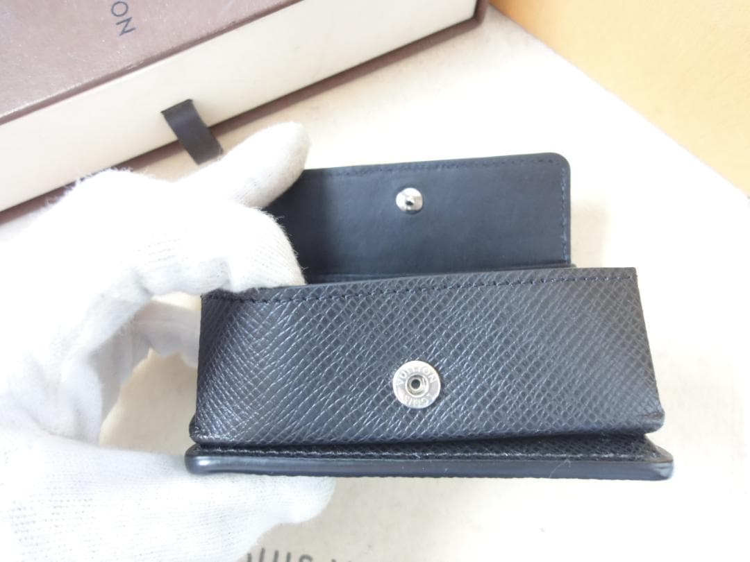 超美品☆超希少☆ヴィトン【タイガ】新型ケース【レザー パース】A54