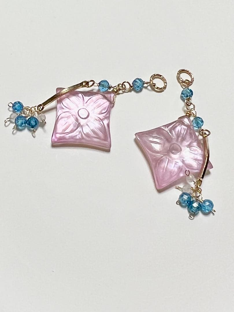 Kaya❤️ヘリコニアリーフ、ムーンカービング　14kgfチャーム