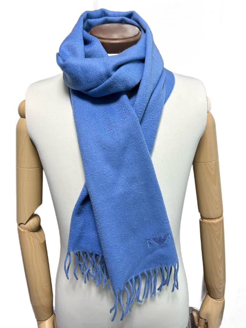 ゆ*読様 新品 EMPORIO ARMANI マフラー カシミヤ100% アルマ