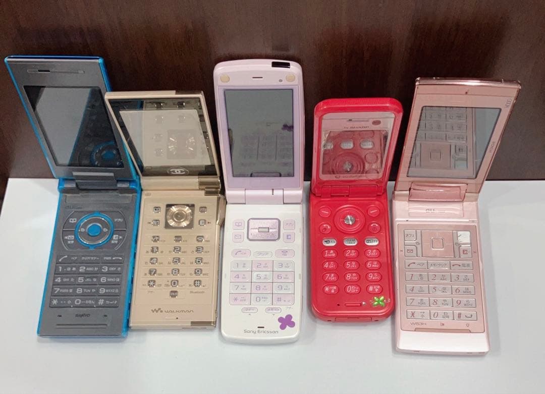 ガラケー スマホ 携帯電話 ジャンク au 折りたたみ まとめ