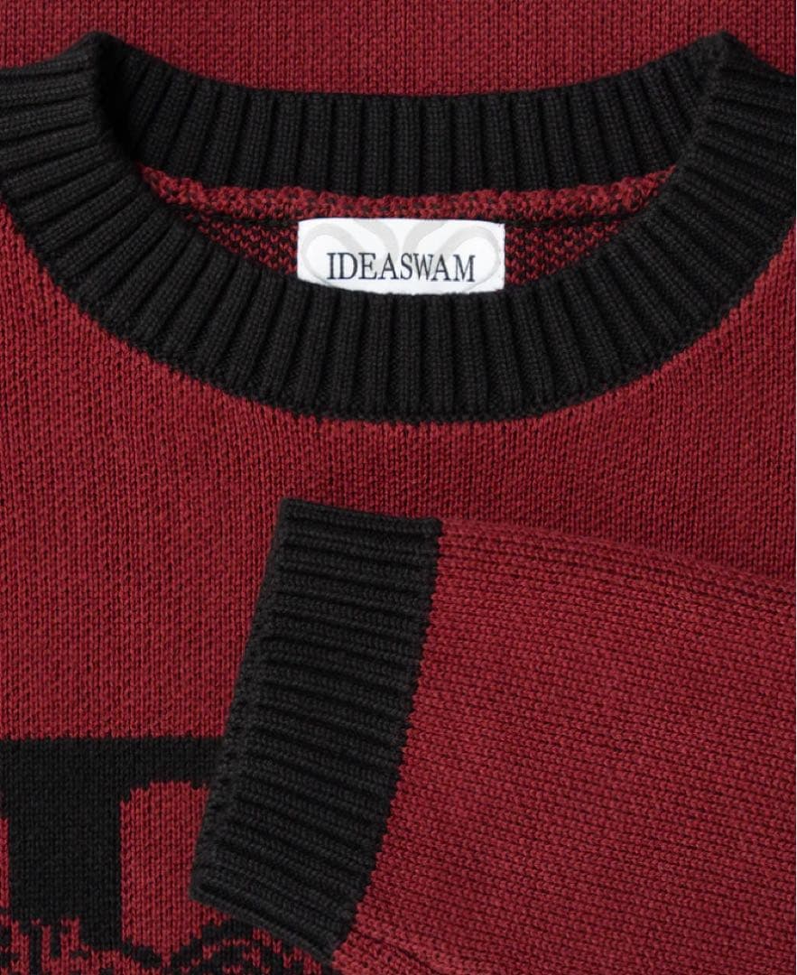 トップス iDea OUROBOROS KNIT SWEATER (Red)
