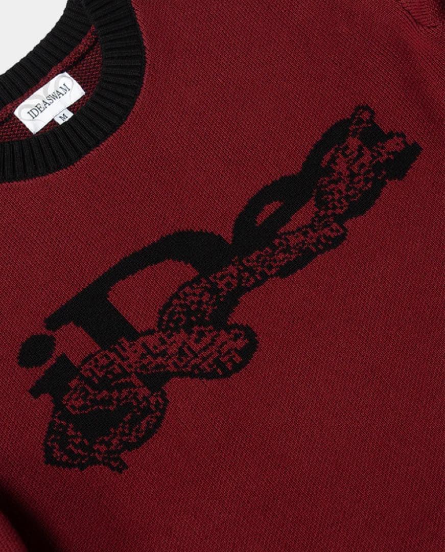 トップス iDea OUROBOROS KNIT SWEATER (Red)