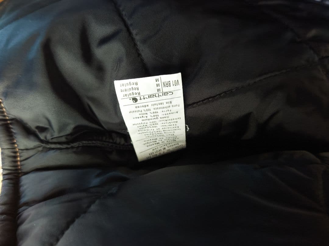 カーハート ダックベスト メキシコ製 ベージュ サイズ:M carhartt