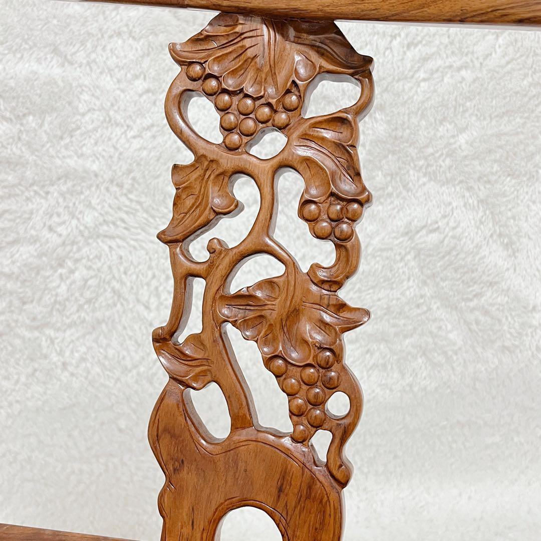 アームチェア ぶどう ブラウン ツヤあり つるつる