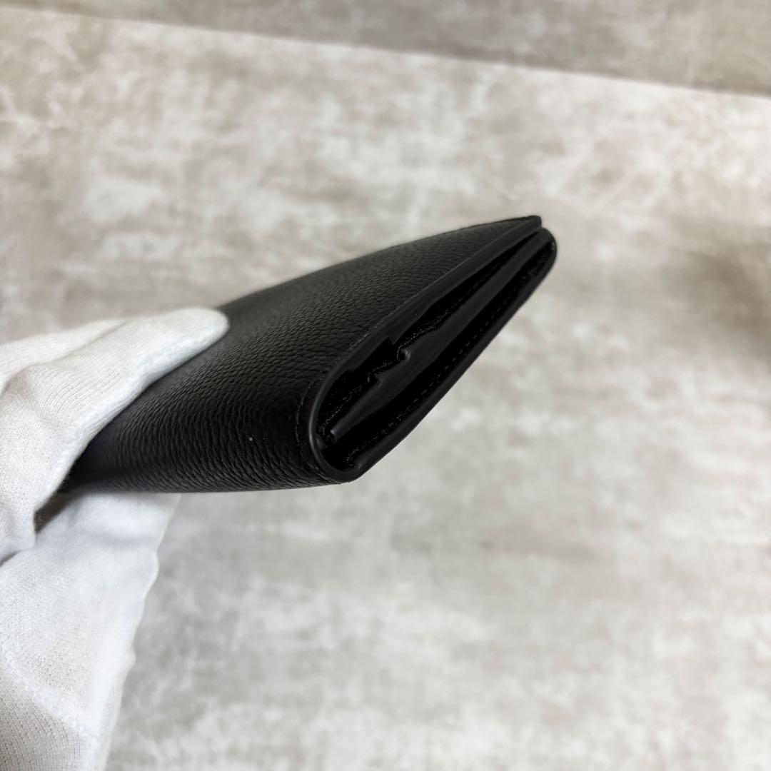 H297 美品✨Dunhill ダンヒル　長財布　レザー　ブラック　箱付き