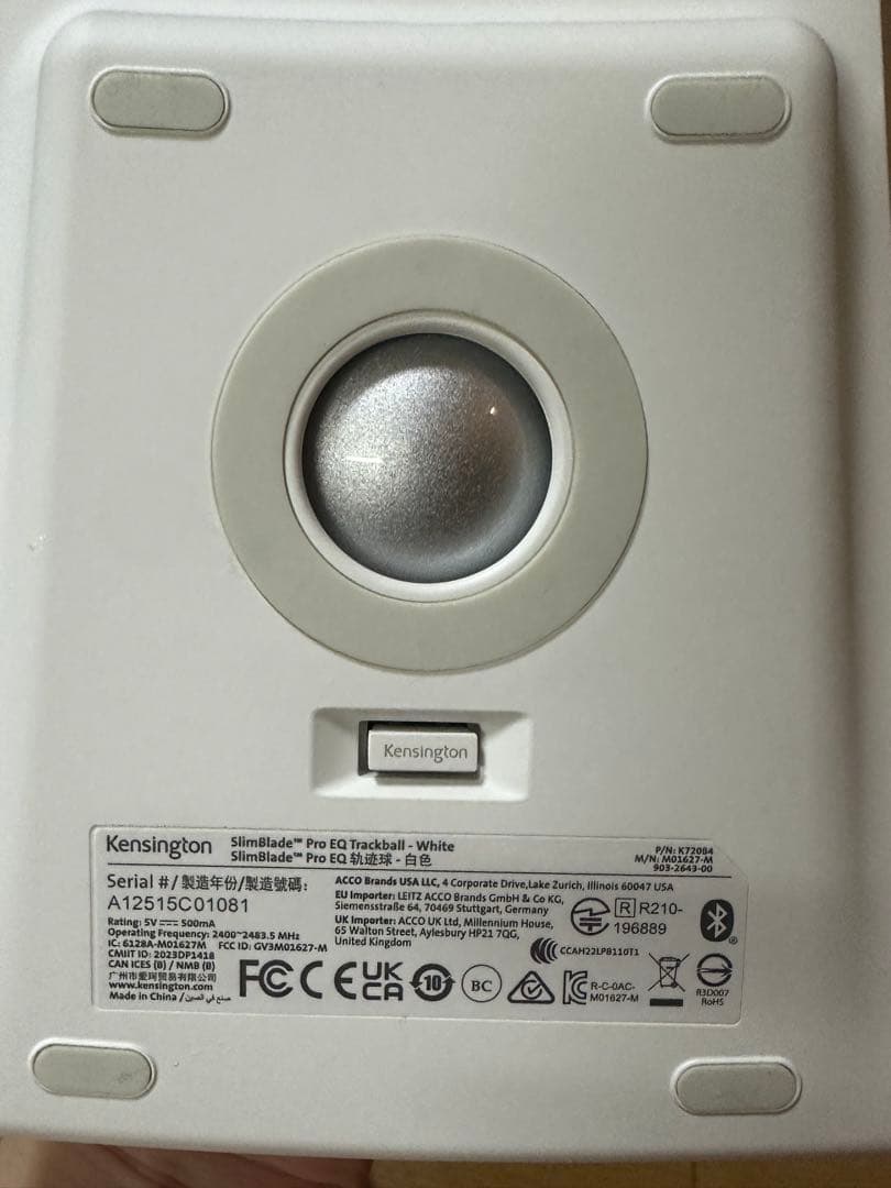 【ほぼ新品】 ケンジントン SlimBlade Pro EQトラックボール