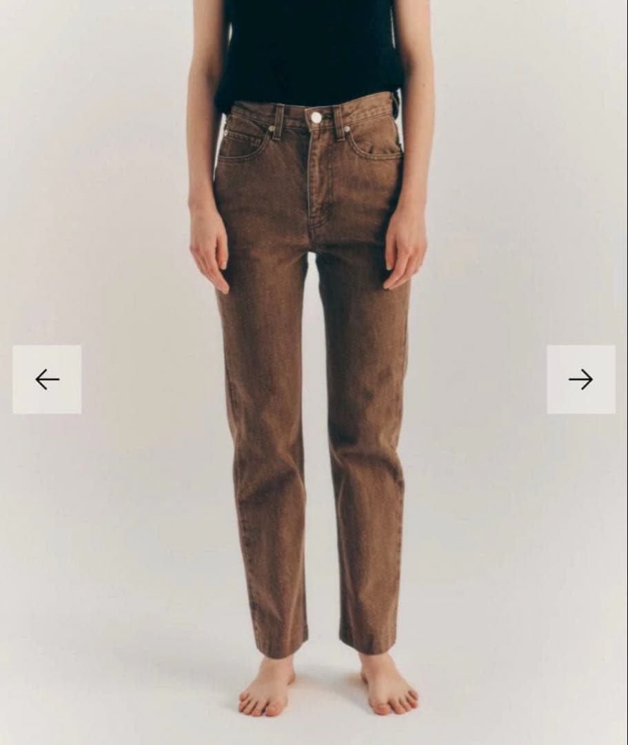 パンツ THE SHISHIKUI / BASIC JEANS BROWN 25