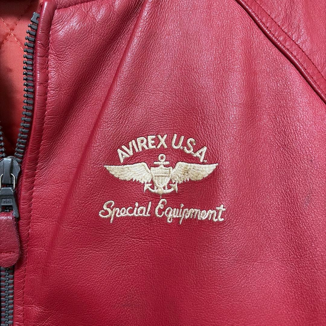 AVIREX U.S.A. 牛革ジャケット (M)