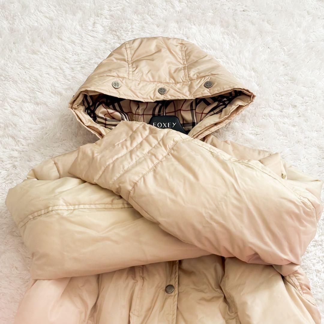 美品✨バーバリーロンドン　ダウンジャケット　大きいサイズ46 ノバチェック