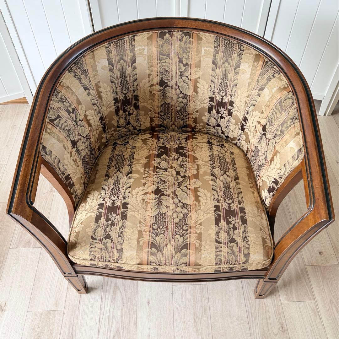 ロゼ マルニ木工 地中海ロイヤル シャルル アームチェア 1人掛けソファ