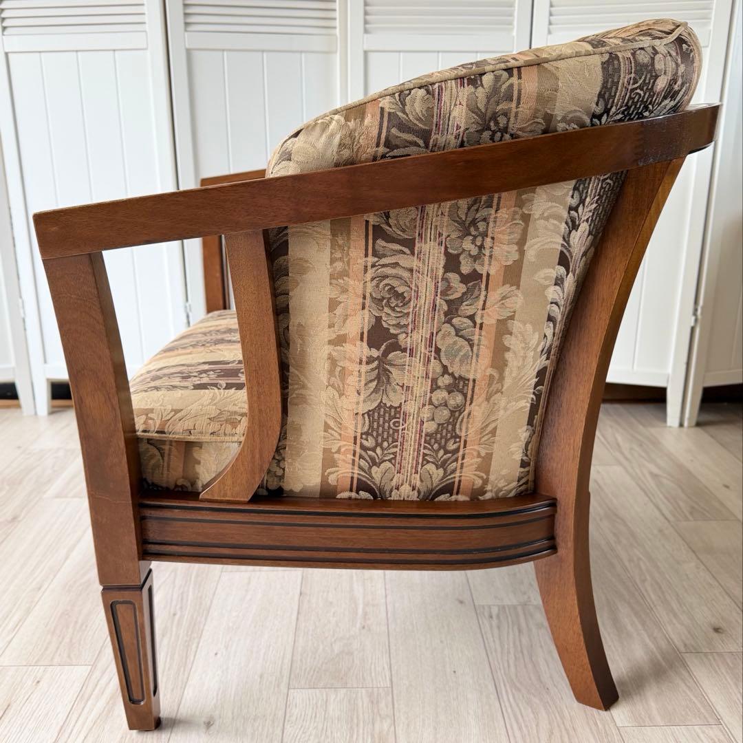 ロゼ マルニ木工 地中海ロイヤル シャルル アームチェア 1人掛けソファ