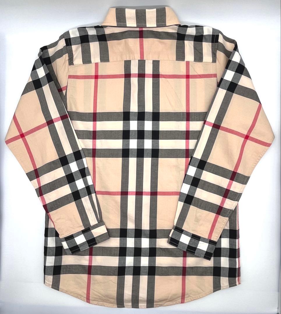 【極美品】バーバリー　チェックシャツ　長袖　140